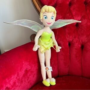 Tinkerbell Disney Fairy Pixie with Sparkly Wings Plush Stuffed Animal 16"